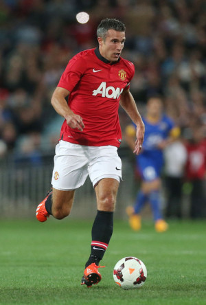 ... photo robin van persie robin van persie of manchester united controls