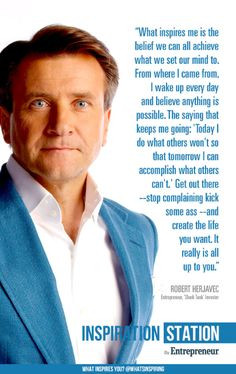 Robert Herjavec, #SharkTank investor from Inspiration Station's What ...