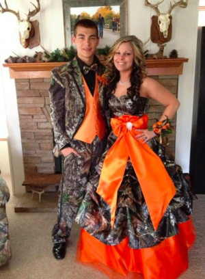 Matching Dress and Tuxedo For Redneck PromFrom Cabelas “Evening Wear ...