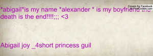 Abigail Name Alexander...