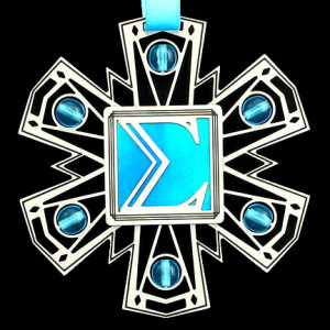Total Sum Sigma Ornament - Engrave & Choose Colors