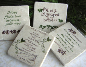 Coasters with sayings