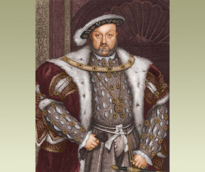 portrait of Henry VIII who was crowned king at the age of 18.