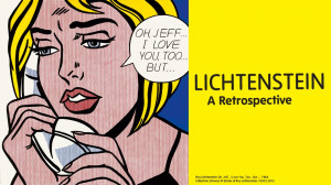 Lichtenstein exhbition banner, Tate Modern