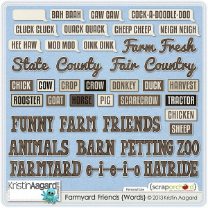 Farmyard Friends by Kristin Aagard Designs
