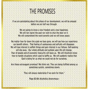 12 promises of Al-Anon
