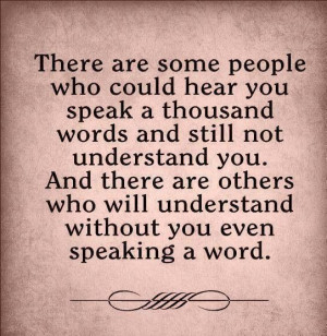 unspoken words...