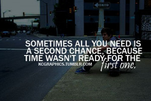 could use a few 2nd chances!