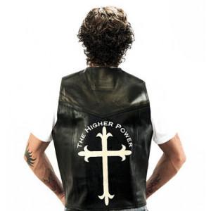 The Higher Power Leather Vest