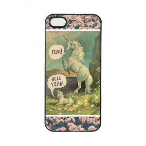 FUNNY-CUTE-CARTOON-UNICORN-QUOTE-VINTAGE-ROSE-Cell-Phones-Cover-Cases ...