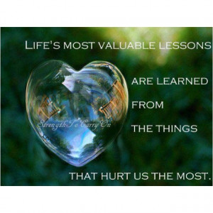 Life's most valuable lessons