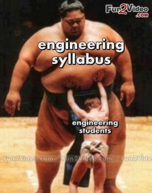 Engineering syllabus vs engineering student funny picture which is ...
