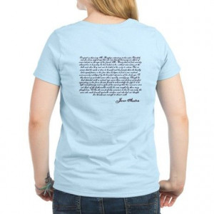 Pride and Prejudice (With Quote) Womens T-Shirt on CafePress.com