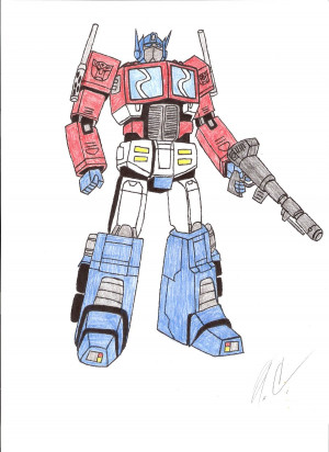 Transformers Optimus Prime G1 Drawing G1 optimus primeby kiko1395