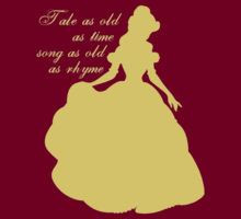 disney princess silhouette |Belle with quote- like this layout More