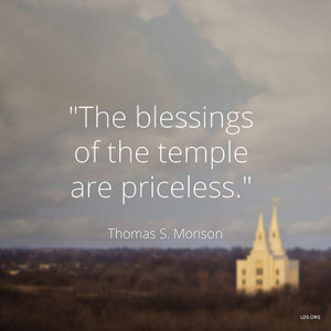 On Temples and Peace (FHE plans and quotes from President Monson)