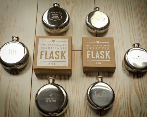 oz. Flask – Fun, Groomsmen gift idea.