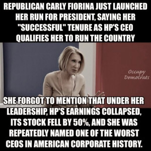 Carly Fiorina is running for President