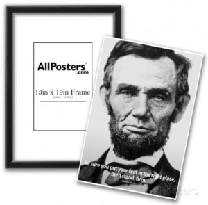 Abraham Lincoln Stand Firm Quote History Poster Print at AllPosters ...