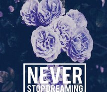... , hope, never stop dreaming, pretty, quote, quotes, wallpaper
