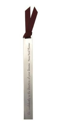 Thoreau Classic Quote Metal Bookmark
