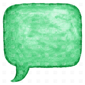 Green square sketched speech bubble, download royalty-free vector ...