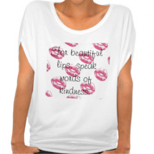 Women's Lip Quotes Shirt