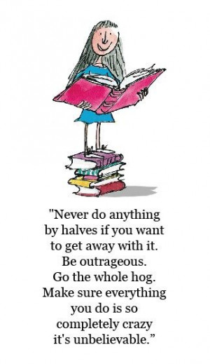 Matilda tattoo with quote