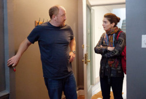 FX April (Gaby Hoffmann) stops by Louie's (Louis C.K.) apartment to ...