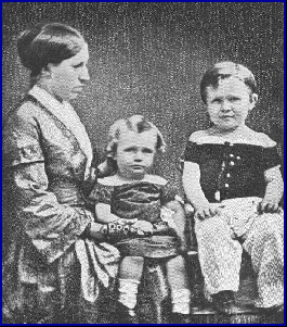 Julia with Ulysses Jr. and Fred, in 1854