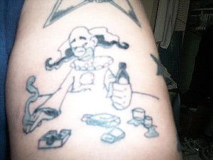 These are my band tattoos so far. Got both of them done 2 years ago.