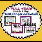 ... bell-ringer routines! This comprehensive FULL YEAR resource includes