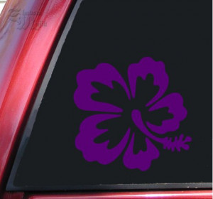 flower vinyl decal sticker purple this decal is precision die cut ...