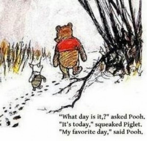 Pooh being present