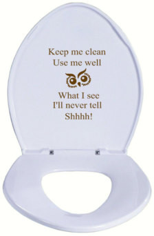 ... You Not To Eat That! Toilet Seat Decal - Bathroom/Home Decor Decal