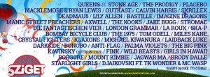 Sziget Festival official line-up poster 2014