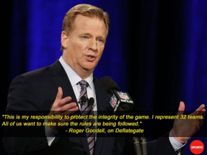 NFL commissioner Roger Goodell speaks during a press conference for ...