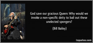 God save our gracious Queen: Why would we invoke a non-specific deity ...