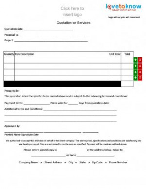 Contractor Quote Form - Portrait Orientation