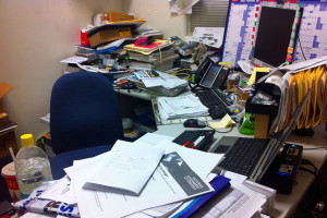 Messy Office Desk