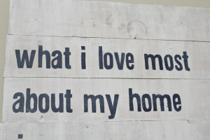 Living Room Tweak List: DIY Wall Sign