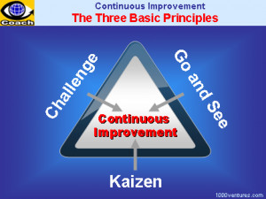... Principles of Continous Improvement: Kaizen, Challenge, Go and See