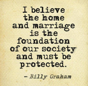 marriage home = foundation