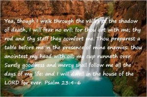 Psalm 23:4-6
