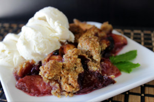 Peach And Blueberry Cobbler