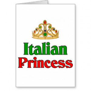 Italian Princess Greeting Card