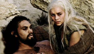 Khaleesi with her husband Khal Drogo