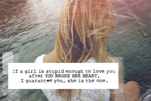boy, broken, girl, heart, love, note, quote, sentence, stupid ...