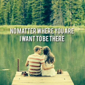 Love lake dock couple together quote