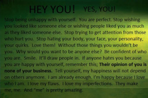 Hey You! Yes, You! – Quotes Love Yourself